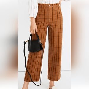 Madewell Slim Emmett Wide-Leg Crop Pants In